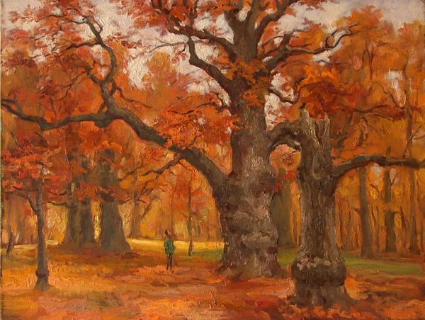 Polina & Dmitry Luchanov. 800 oak in Kolomna 60-80cm oil on canvas 2000