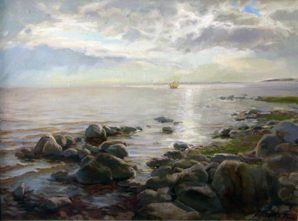 Polina & Dmitry Luchanov. Baltic Coast 60-80cm. oil on canvas