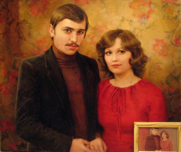 Polina & Dmitry Luchanov. double portrait  6080sm 2010