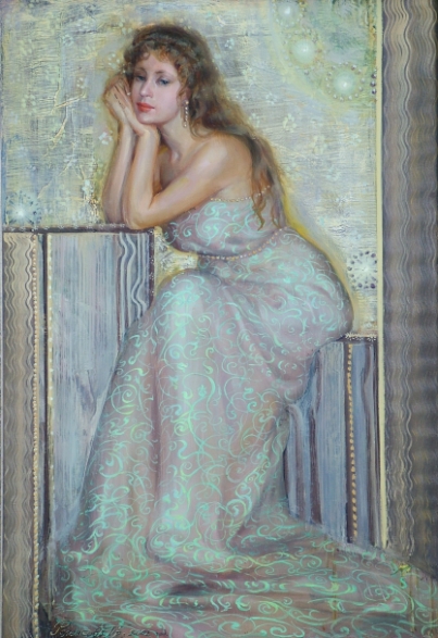 Polina & Dmitry Luchanov. Unspent TENDERNESS 50-80cm. oil on canvas 2001