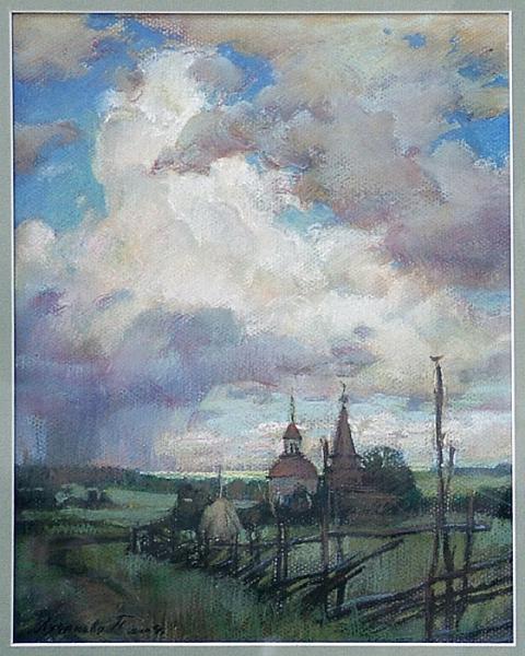 Polina & Dmitry Luchanov. Before the Storm (drawing) paper, pastel, 30-40cm.