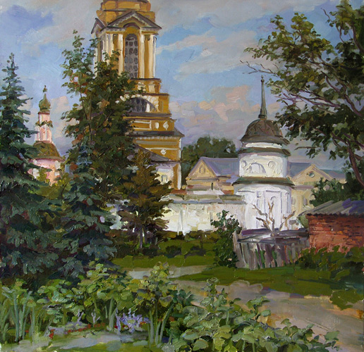 Polina & Dmitry Luchanov. A street in Suzdal (oil on canvas 60-60cm.) 2008