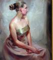 Polina & Dmitry Luchanov. Resting Dancer (oil on canvas 40-50cm.) 2002