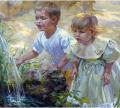 Polina & Dmitry Luchanov. Portrait of children. Savely and Lisa . 70x90cm. 2008