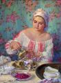 Polina & Dmitry Luchanov. tea with raspberries