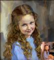 Polina & Dmitry Luchanov. Portrait of a Girl 40-50cm. oil on canvas 2008