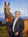 Сайт Полины и Дмитрия Лучановых. портрет с лошадью 70-90см. холст, масло 2005