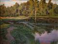 Polina & Dmitry Luchanov. Morning on the river (oil on canvas 70-90cm.) 2007