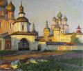 Polina & Dmitry Luchanov. Rostov Kremlin at Sunset (oil on canvas 60-70cm.) 2008
